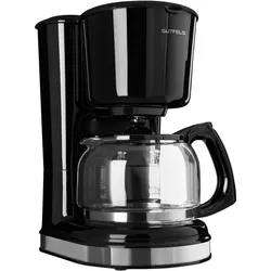 Gutfels Kaffeeautomat 1,25L COFFEE 2010 S sw/ino, Filterkaffeemaschine, Silber, Schwarz