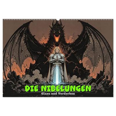 Die Nibelungen: Glanz und Verderben (Wandkalender 2027 DIN A2 quer), CALVENDO Monatskalender