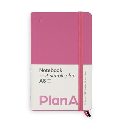 Notizbuch A6 Hardcover Candy Pink Liniert, 192 Seiten