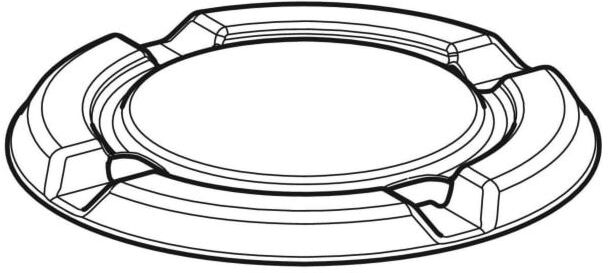 Geberit 244474001 für Bodenbeläge aus PVC