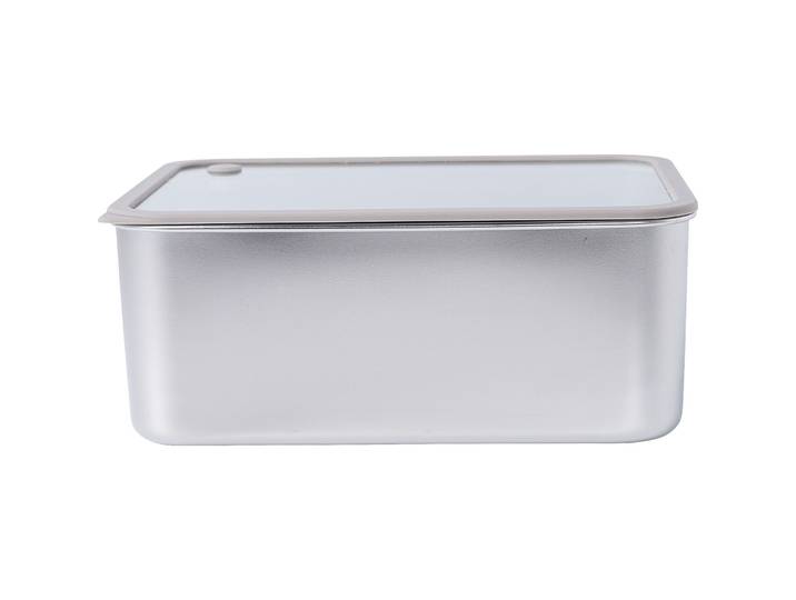 Vorratsdose Judy Grau Edelstahl B 23.6 cm T 18.4 cm 3 l - Farbe: Chrom - Vorratsdose