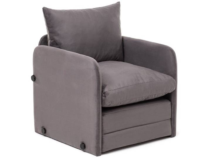 Bettsofa Saga Grau Stoff B 68 T 66 cm - Bettsofa