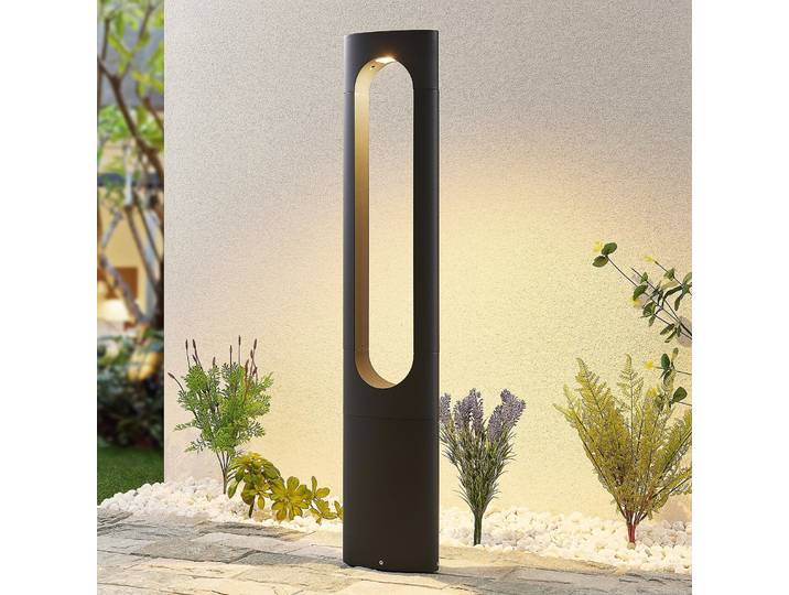 Fenti LED Lampe de Jardin H90 Dark Grey - Lucande - Terrasse - Moderne - Métal - À ampoule unique