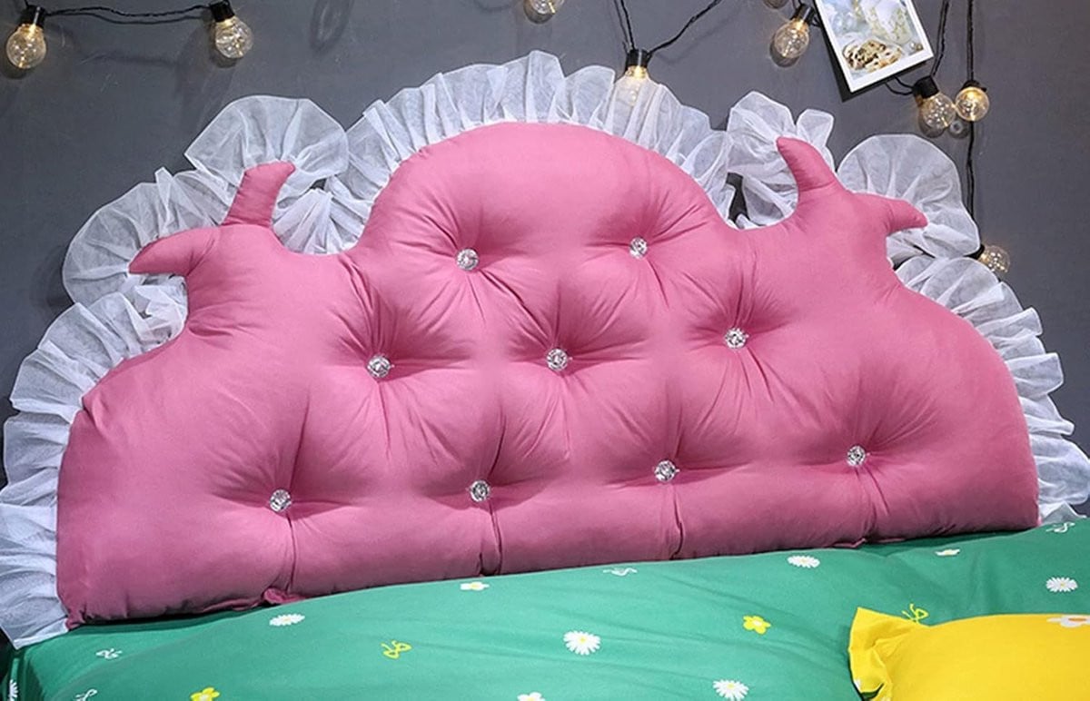 Nachtkastje Kussen Groot Rugkussen met Afneembare Hoes - Veelkleurig - 120 x 70 cm