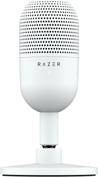 Micrófono - Razer Seiren V3 Mini, Cable USB tipo A a C, Condensador supercardioide, Blanco