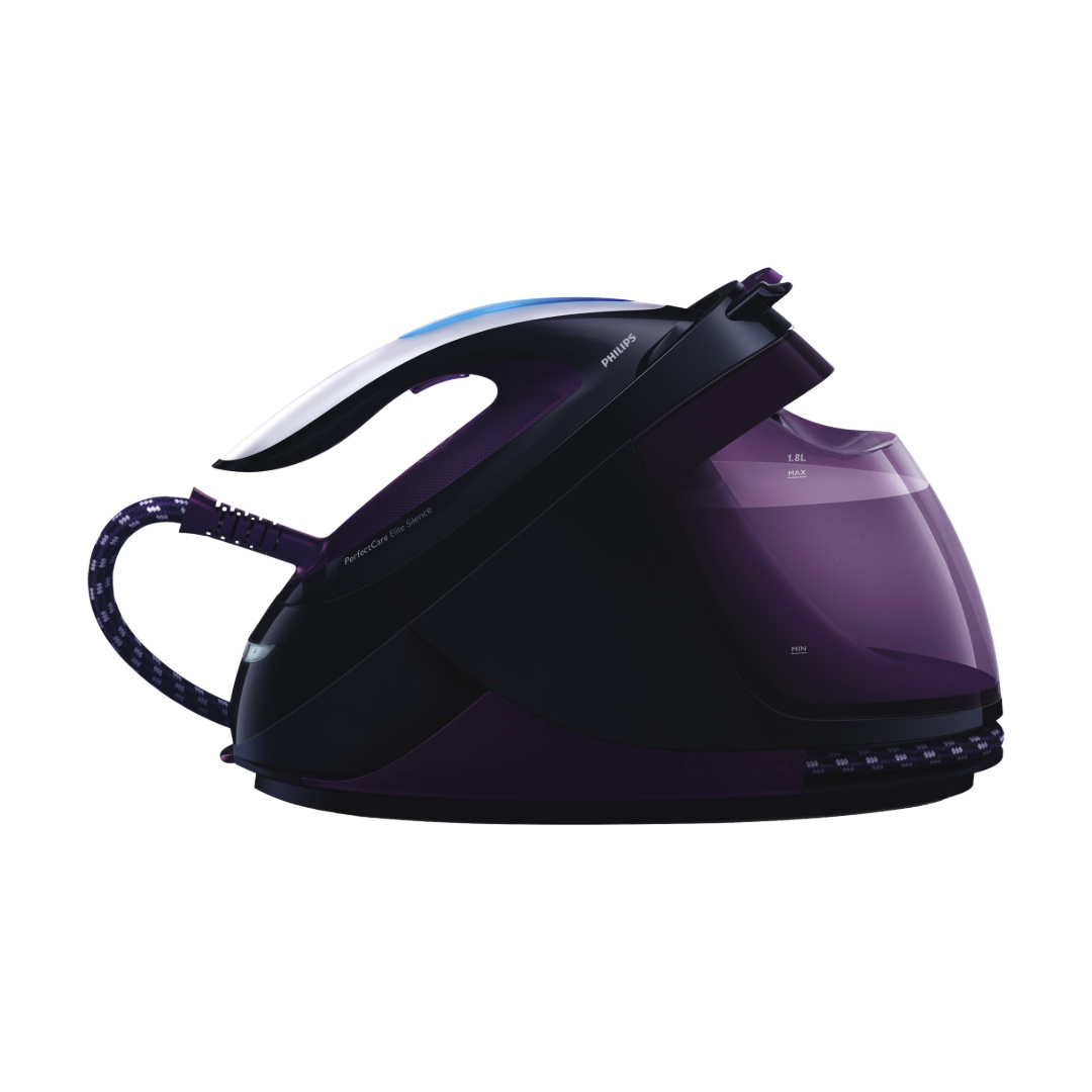 Philips PerfectCare Elite GC9650/80 Dampfbügelstation, 2400 W, 500 g/min, T-ionicGlide-Sohle, 7,5 bar, 1,8 l, 150 g/min
