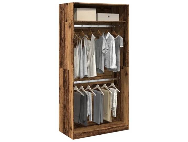 HKLGBVCR Kleiderschrank, altes Holz, 100 x 50 x 200 cm