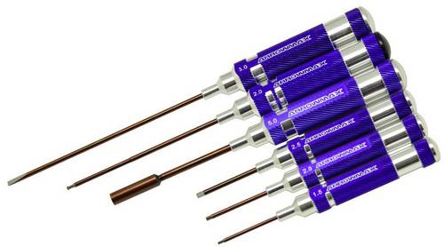 ArrowMax AM-290906 Werkzeug-Set Schlitzschraubenzieher-Größe: 3, Kugel-Aussensechskant Größe: 2, Innensechskant Größe