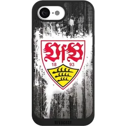 Nivocase Handyhülle für Apple iPhone 16e Hülle NIVOpure Case Schwarz Bundesliga Offizielles Lizenzprodukt, Smartphone Hülle, Schwarz