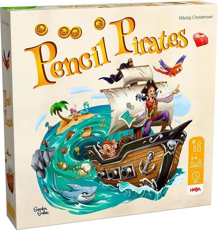 Haba Pencil Pirates bordspel, meerkleurig