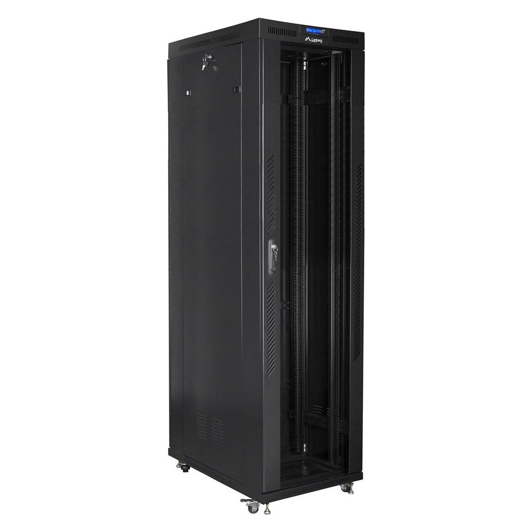 Lanberg FF01-8047-12B Rack 47U Freistehendes Gestell (47 HE, 19 Zoll Rack) (FF01-8047-12B)