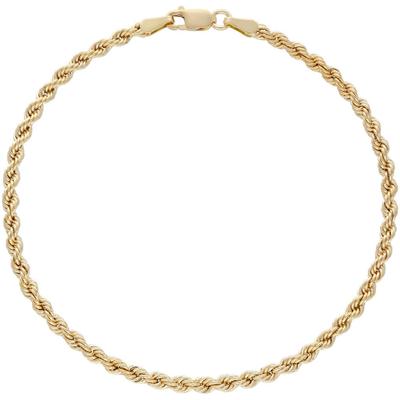 Armkette FIRETTI "Schmuck Geschenk Gold 585 Armschmuck Armkette Kordel ca. 3 mm breit" Gr. 19, gold (gelbgoldfarben), Armbänder, Damen, 19, Gelbgold 585, Armkette