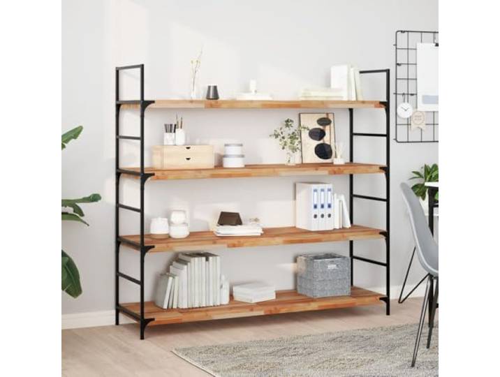 IBUQDDV Schweberegale 2 STK. 160x40x4 cm Massivholz Akazie Ölbehandelt Ölbehandelte Oberfläche, feuchtigkeitsresistent, flexible Anordnung, vielseitig einsetzbar, Unikat