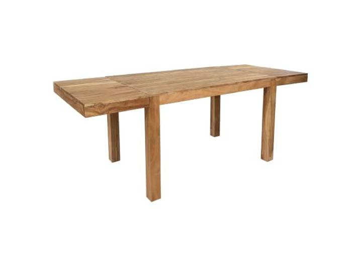 FineBuy Esstisch Verlängerbar 160-240 cm Akazie Massivholz Handmade Esszimmertisch rechteckig schlicht, Küchentisch ausziehbar massiv, handgefertigtes Unikat, Speisetisch zeitlos