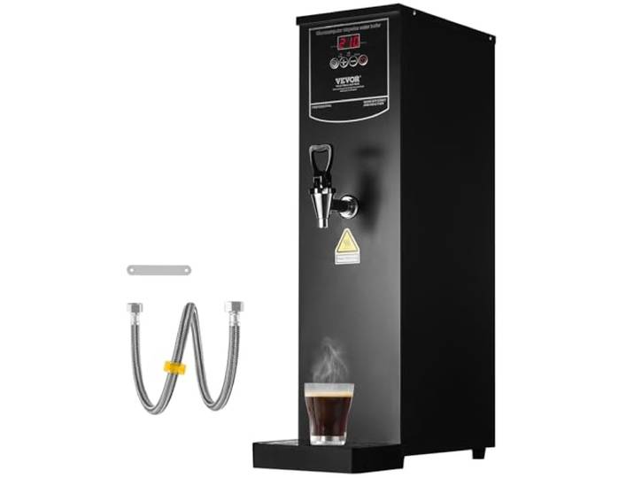 VEVOR Gewerblicher Heißwasserspender 20 L, 1,5 kW Wasserkocher Elektrisch mit Heizrohr aus Edelstahl 316, Stufenweise Schnellaufheizung 50 L/h Heißwasserbereiter für Cafés Teestuben Restaurants Büros