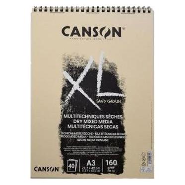 Canson Zeichenblock Sand Grain (A3, Blanko) (400110394)