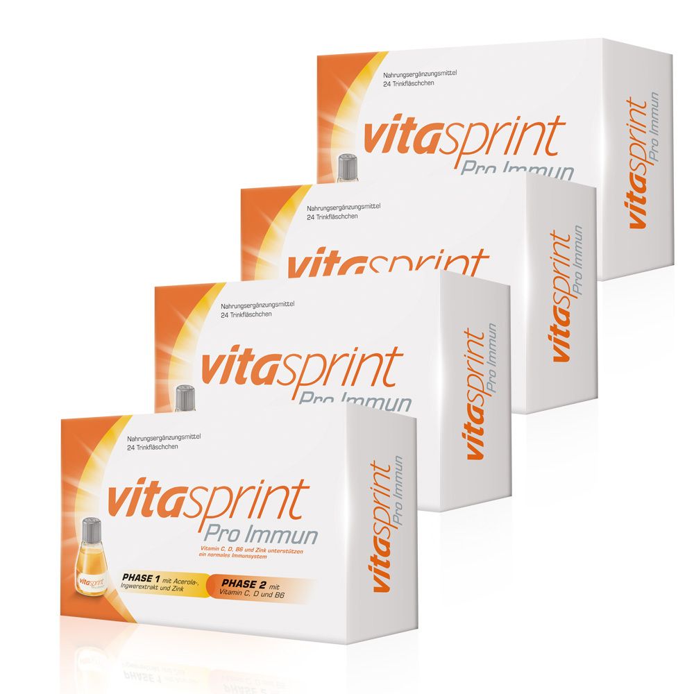 Vitasprint Pro Immun Trinkfläschchen 4er-Pack 4x24 St Trinkampullen