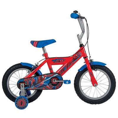 Kinderfahrrad HUFFY "Huffy Marvel Spider-Man 14-Zoll-Fahrrad", rot, Fahrräder, Kinder, 14 Zoll (35,56cm) hinten: 14 Zoll (35,56cm)