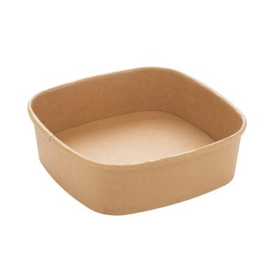 MONOUSO - Verpackung Quadratische aus Kraftkarton 750ml 17x17x5cm (50 Stück)