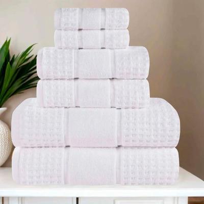 Home City, Inc.-Bath Napa Bath Towel Set Six Piece Set, Six Piece Set, White