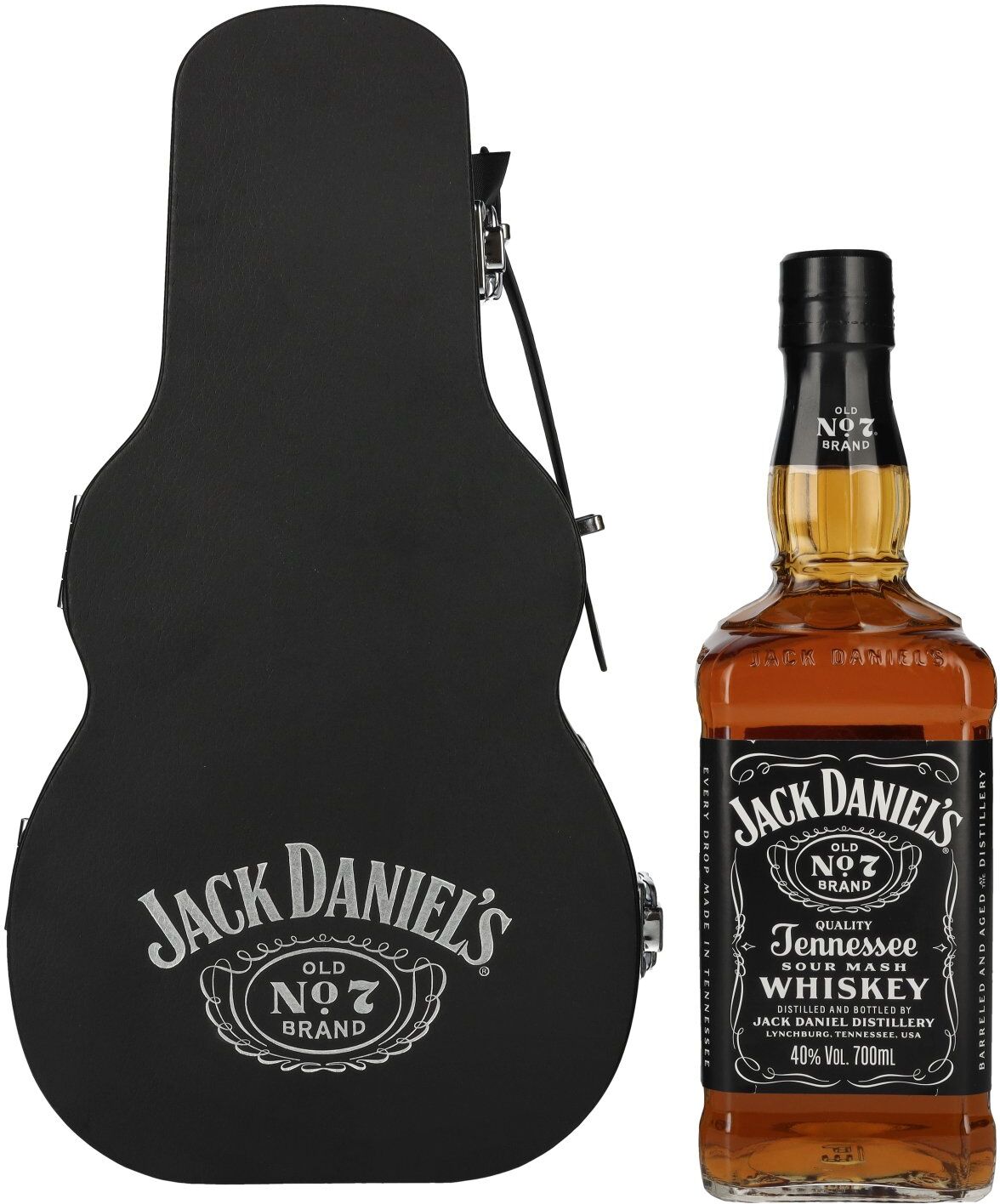 Jack Daniel's Tennessee Whiskey Guitar Case Edition 40% Vol. 0,7l in Geschenkbox