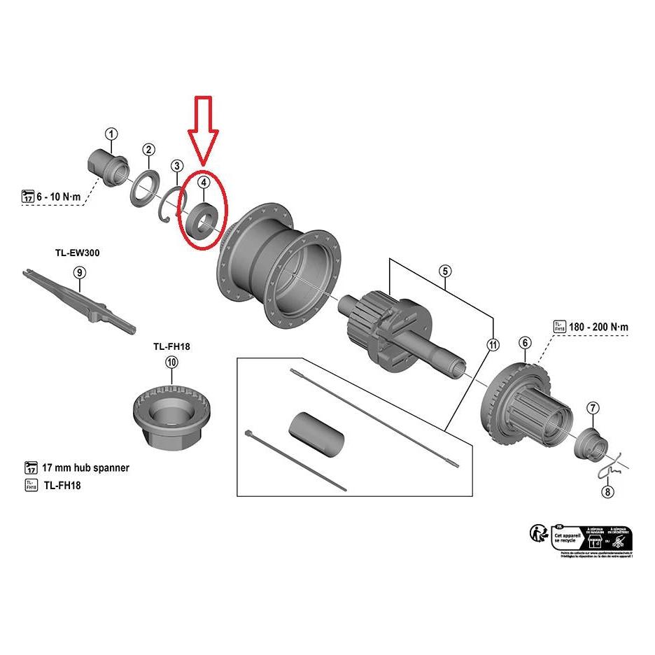 Shimano gedichtetes Patronenlager, f.FH-U6060, 15x28x7mm (39187054)