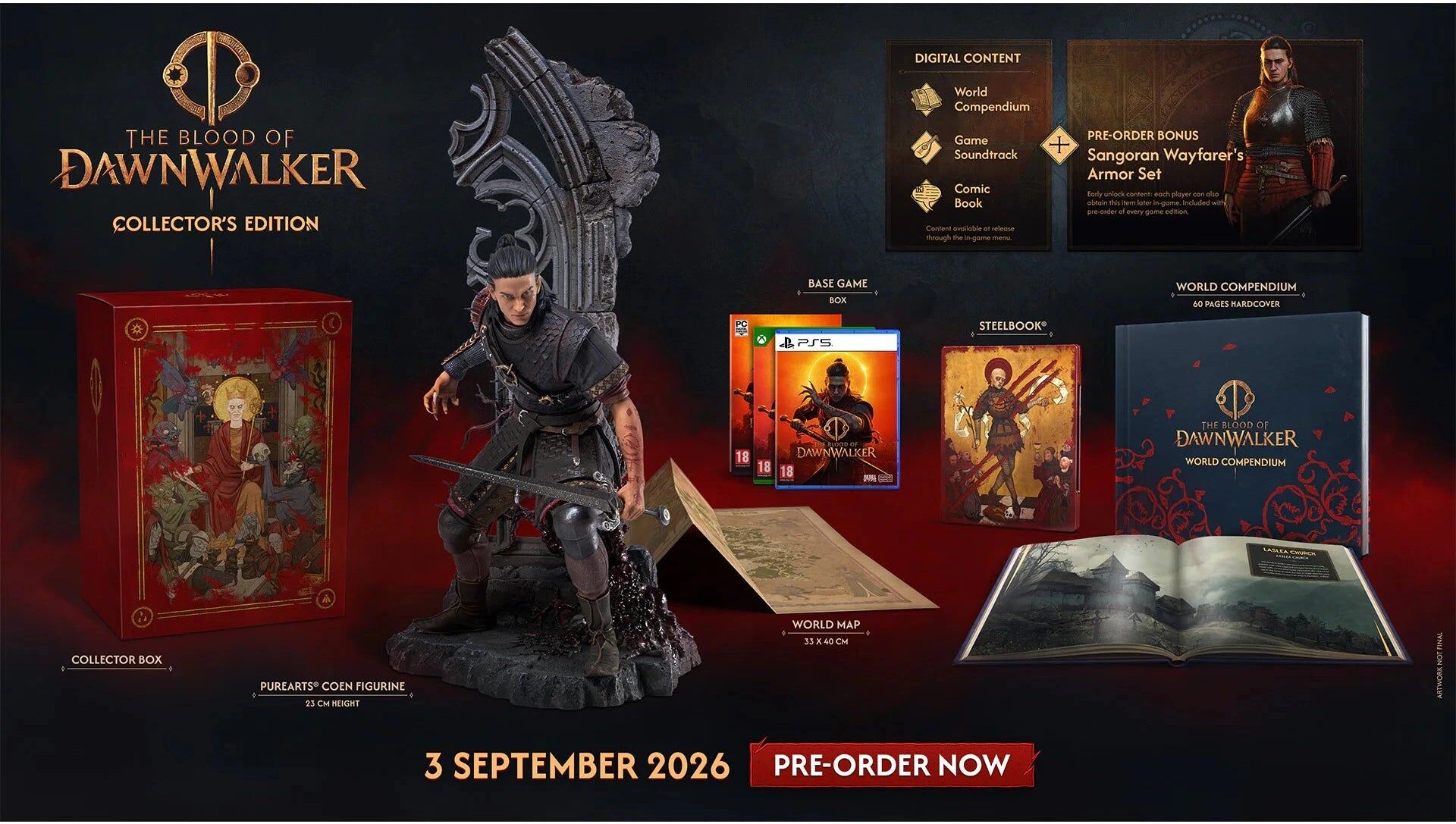 Bandai Namco Entertainment The Blood of Dawnwalker Collector's Edition - Xbox Series X (Disc) - Open-world Action RPG with Physical Collectables and Digital Companion Content