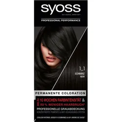2x Syoss, Haarfarbe, Permanente Coloration (Schwarz)