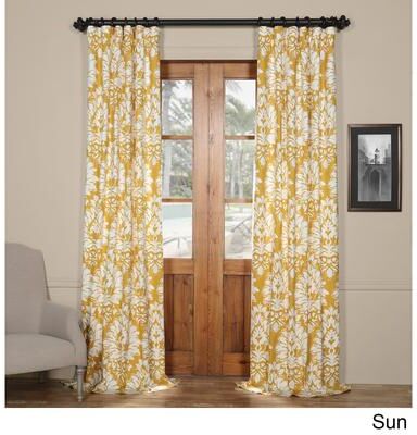 Exclusive Fabrics Lacuna Cotton Printed Curtain (1 Panel)