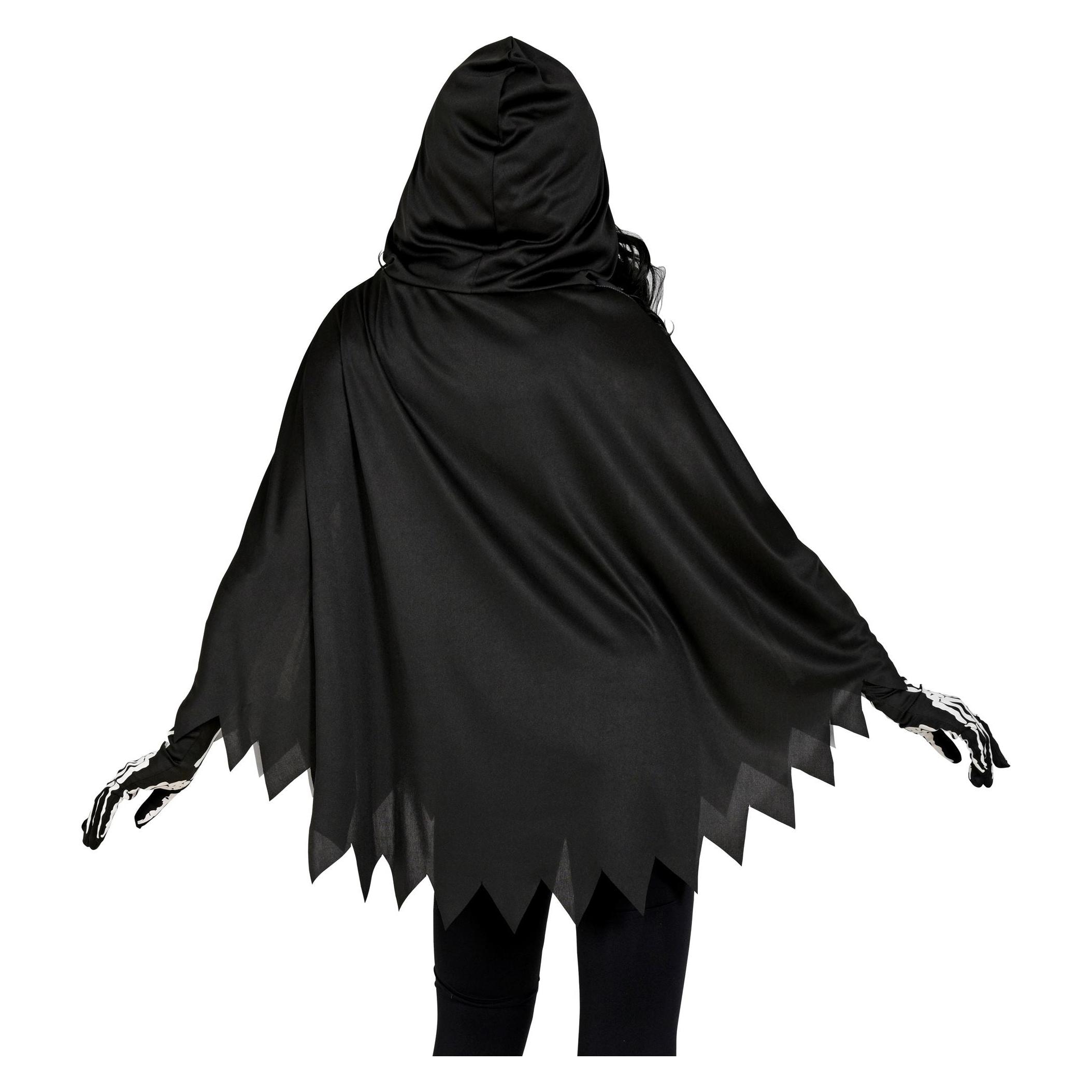 Widmann Skelett Poncho Mit Kapuze (48154)