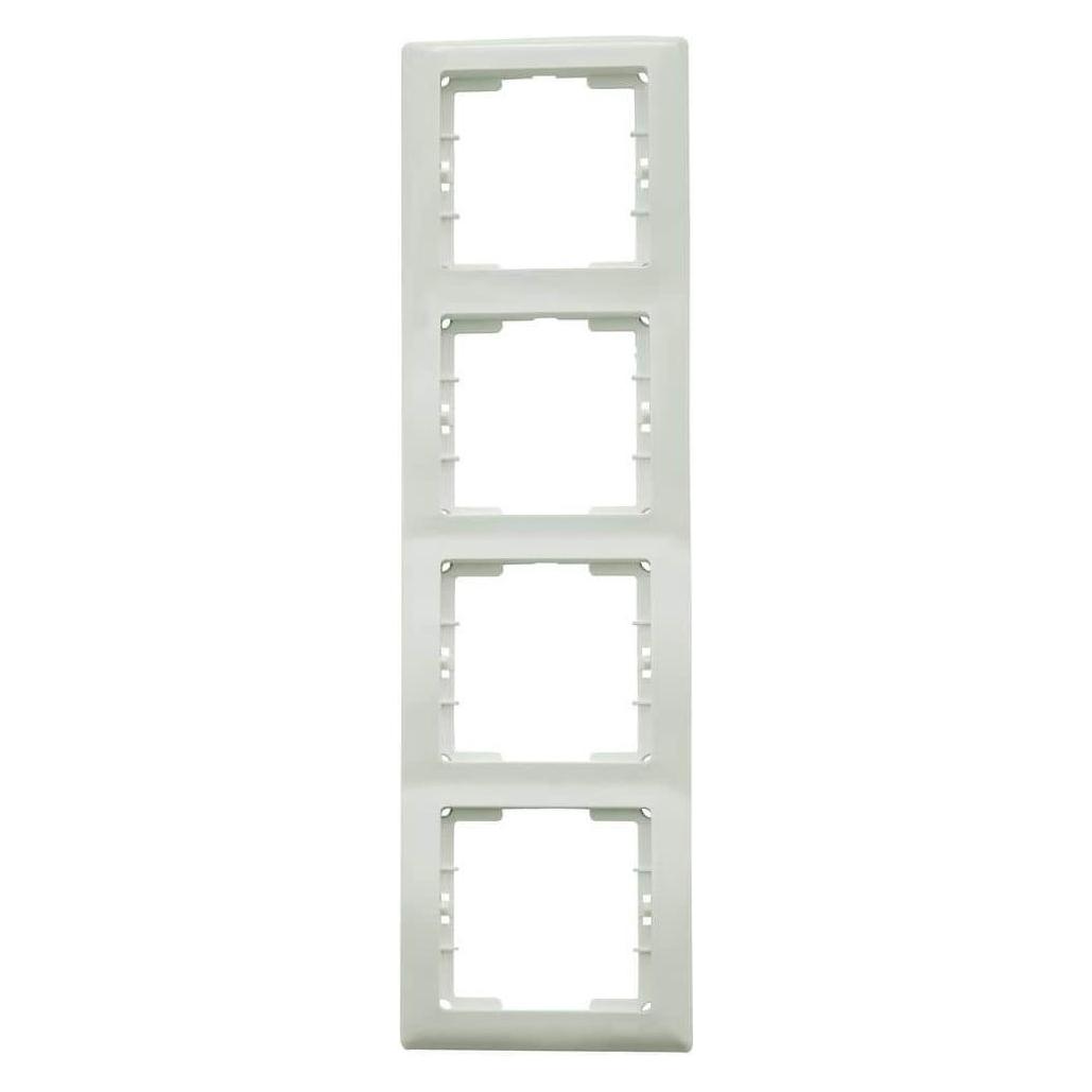 Mutlusan Daria 4-fach Rahmen vertikal Weiss für 4 Module (31529178)