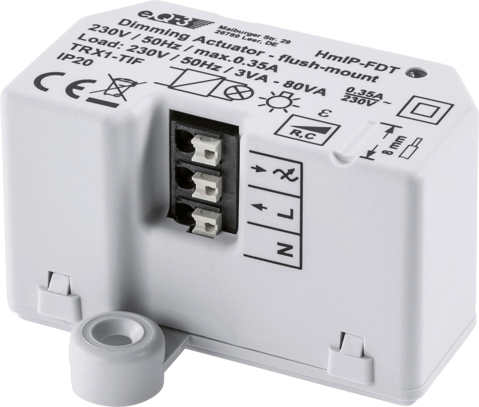 Homematic IP Dimmaktor Unterputz HmIP-FDT – Phasenabschnitt 150609A0