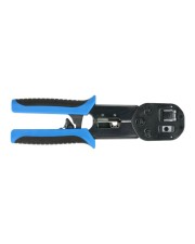 Delock Netzwerk RJ45 Crimp+Cut Werkzeug Set Schwarz Blau (86450)