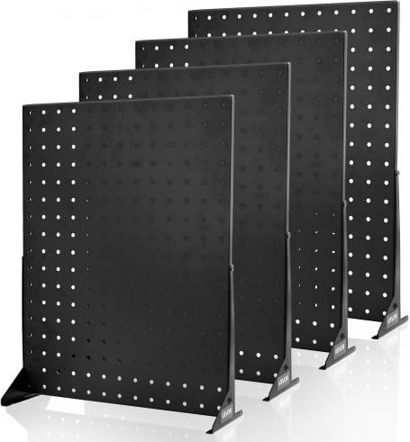 VEVOR Pegboard Display Stand, 4-pack, Zwart Staal, B/D/H: 44 x 33 x 11,4 cm