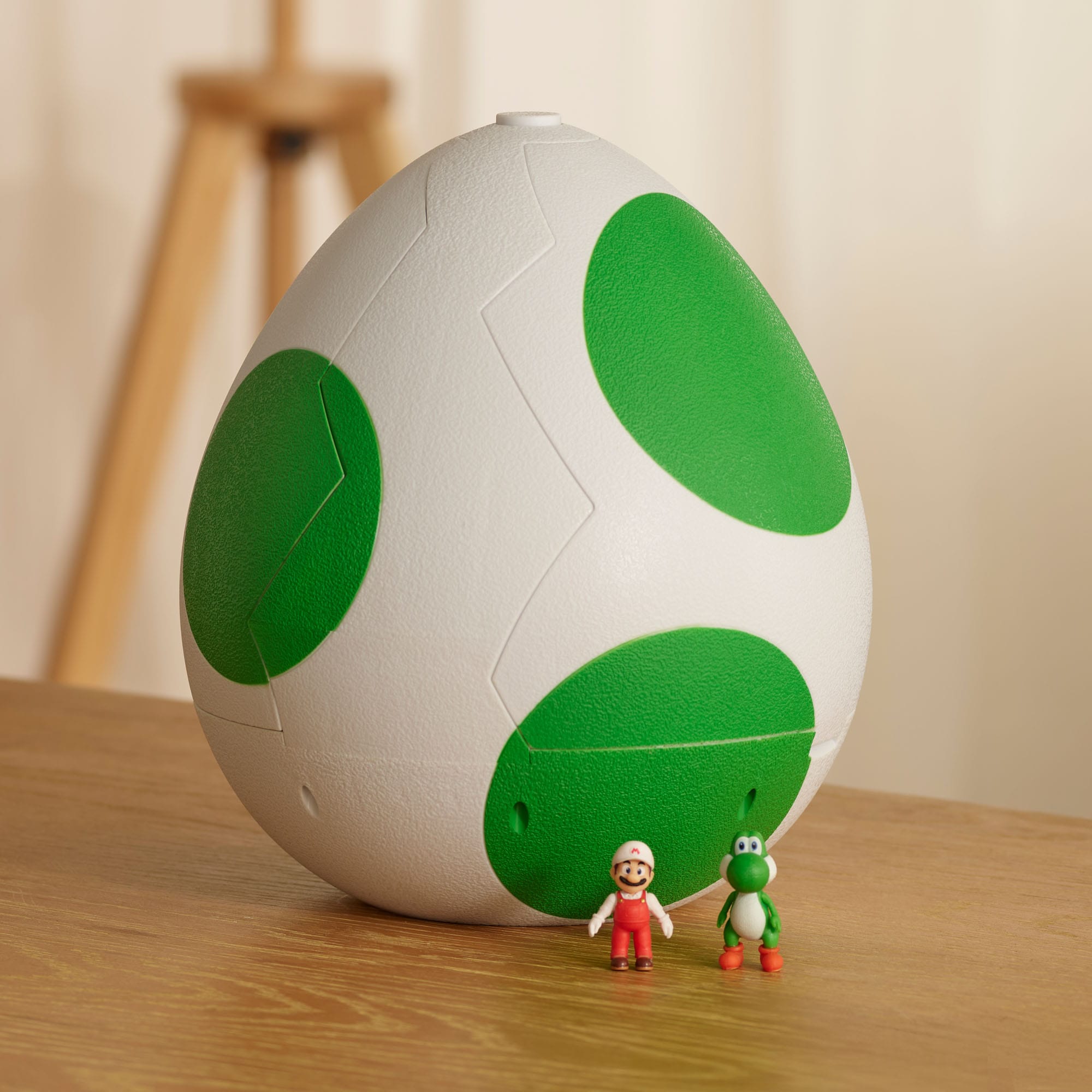 Super Mario Galaxy Movie Yoshi Egg Playset with Yoshi and Fire Mario Figures, 2-in-1 Playset for Kids, JAKKS Pacific, Ages 3 and Up