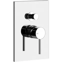 Gessi, Duscharmatur + Badewannenarmatur, Emporio Via Tortona Fertigmontageset für Einhebelmischer, automatischer Umstellung, für Wann