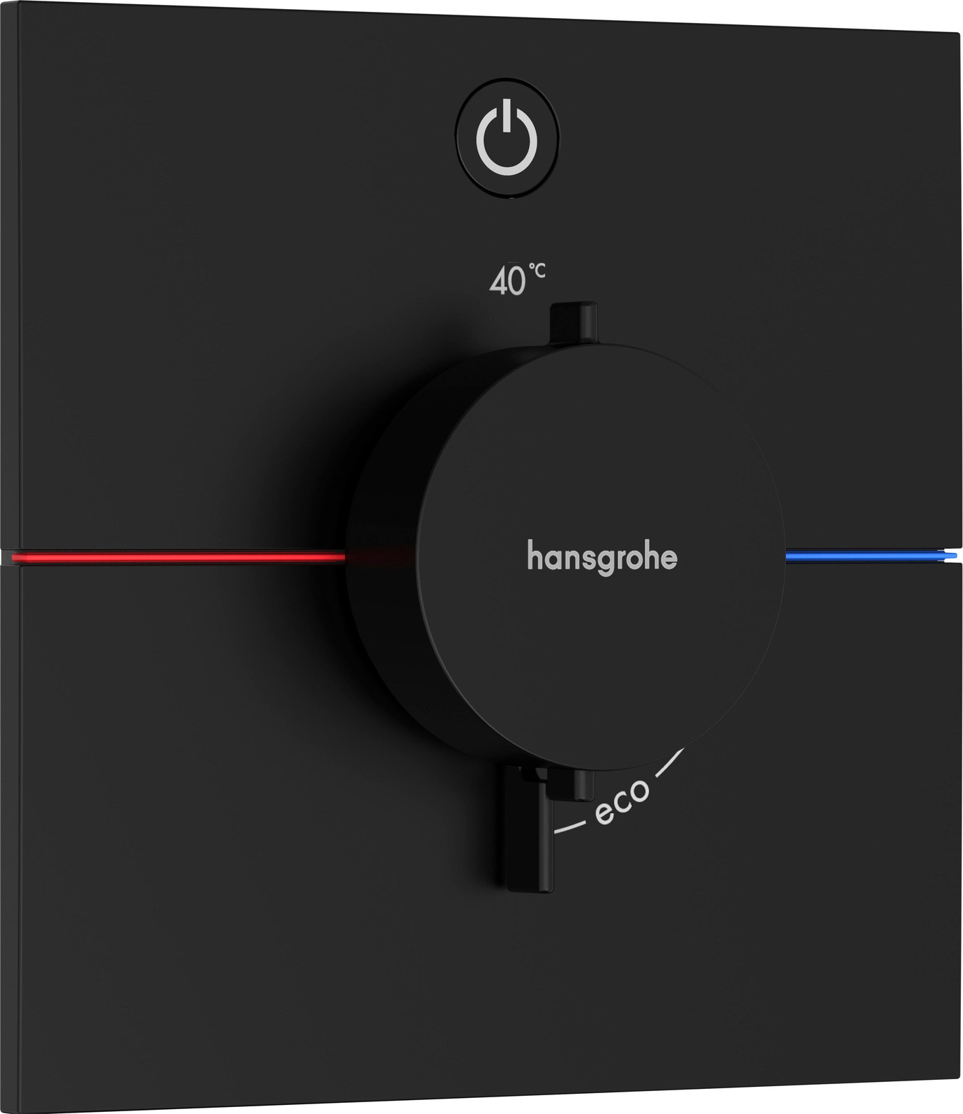 Hansgrohe DoucheSelect Comfort E thermostaat inbouwmodel met safety stop, matzwart