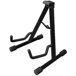 Cascha HH 2069 Gitarrenständer – zusammenklappbar – schwarz (E-Gitarre, Gitarre), Instrumentenständer + Halter, Schwarz