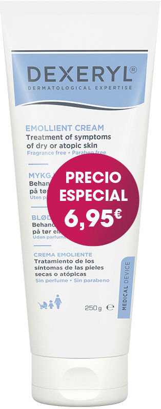 Dexeryl Crema Emoliente calmante para piel atópica 250 gr