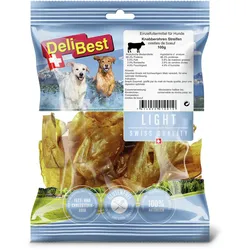 DeliBest Knabberohren Hundekauartikel Streifen Light 6 x 100 Gramm