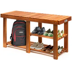 Casaria Deuba Schuhregal mit Sitzbank