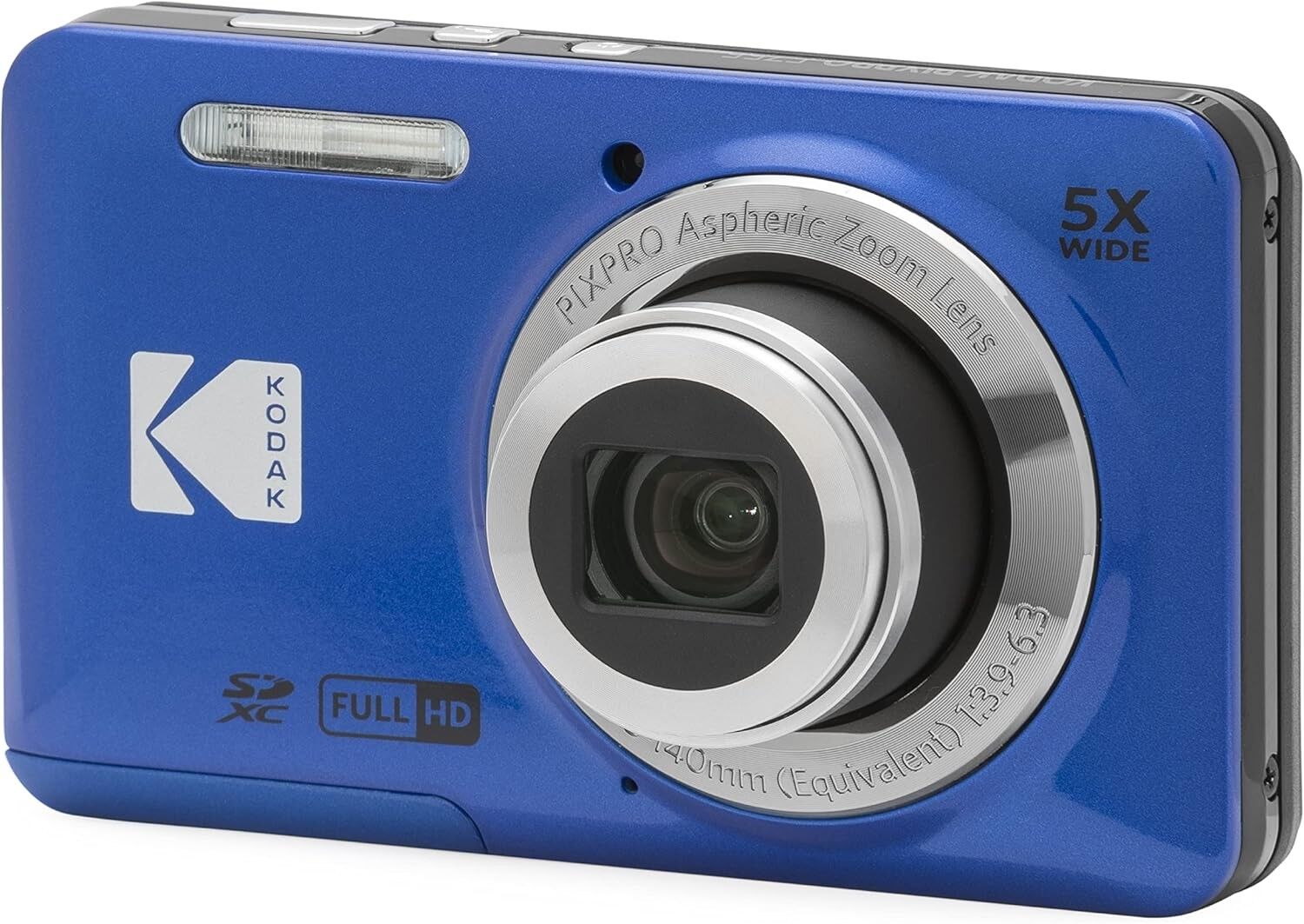 Kodak PixPro Friendly Zoom FZ55 16MP Compact Digital Camera - Blue