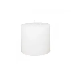 Chic Antique Macon 3-Docht-Stumpenkerze, H15/D15 cm, weiss