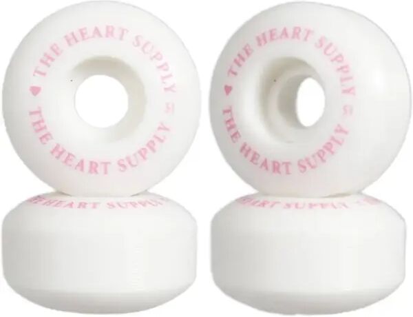 Skateboard Rollen Heart Supply Clean Heart 99A 4 Stk. (51mm - Weiß/Pink)