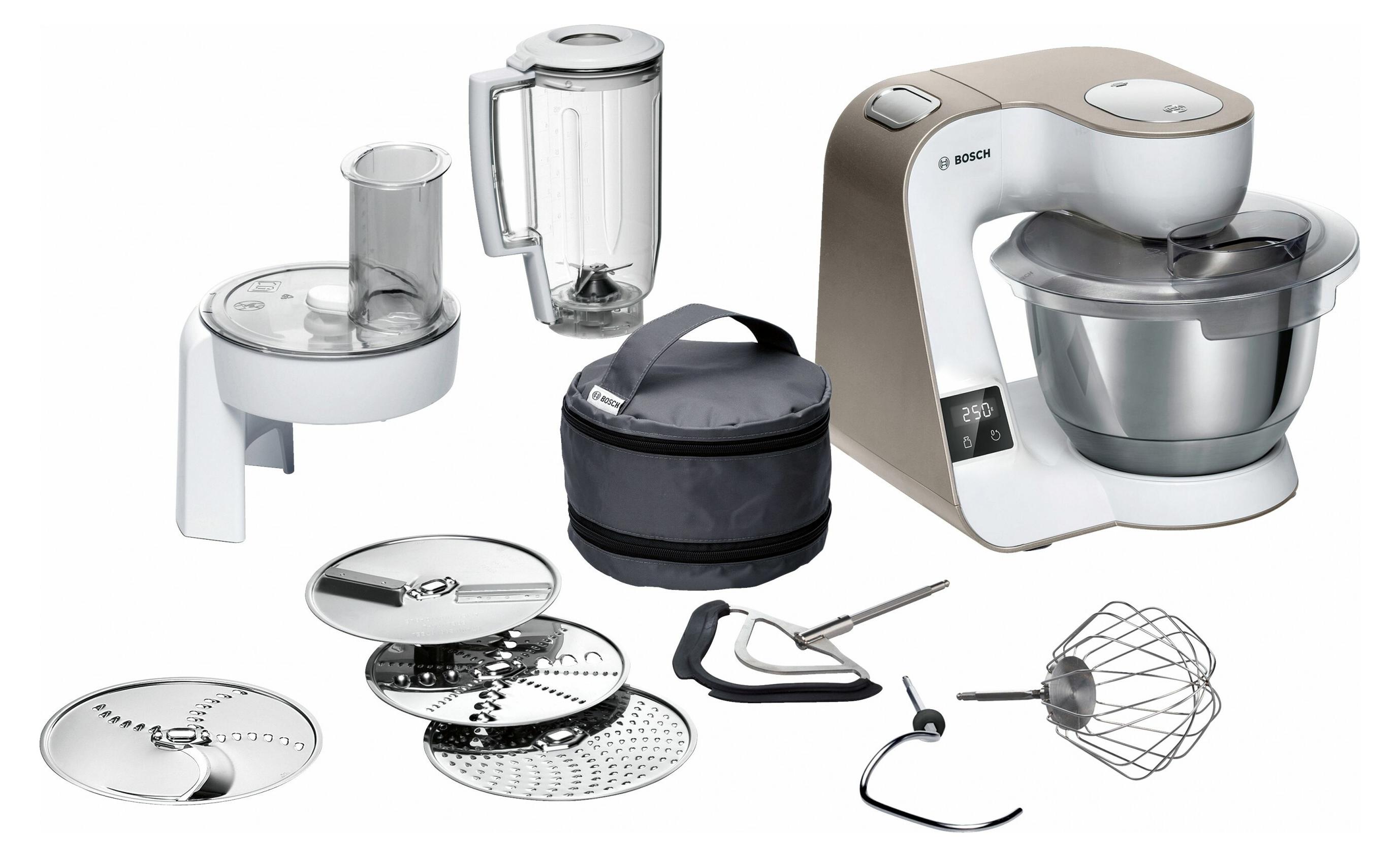 Bosch MUM5XW20, 3,9 l, Weiß, Tasten, Berührung, Mixen, Fein, Medium, 1000 W