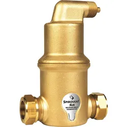 Mikroblasen-Luftabscheider Spirovent horizontal, DN 25 (1'') IG