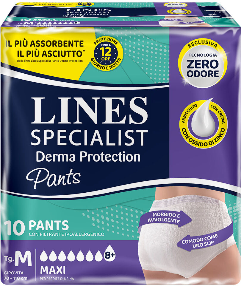 Lines Specialist Derma Pants Maxi M 10 pezzi