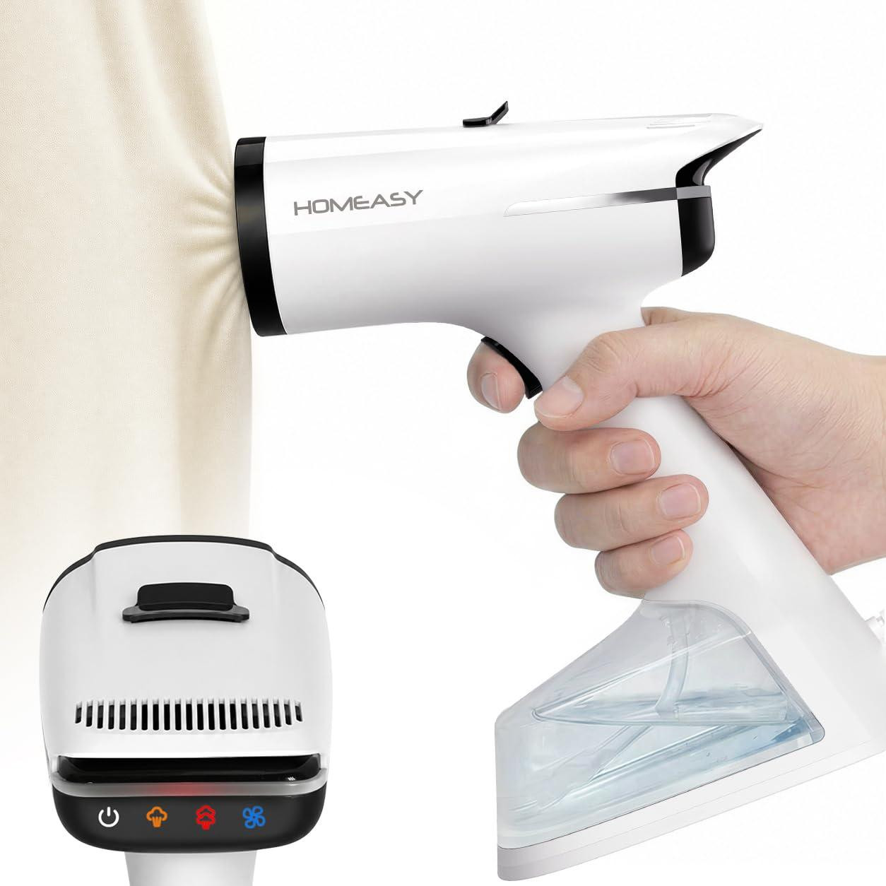 Dripio Stoomstrijkijzer met zuigfunctie, 1500 W, 270 ml, wit