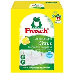 Frosch® Citrus Voll-Waschpulver 1,45 kg (22WL) Packung