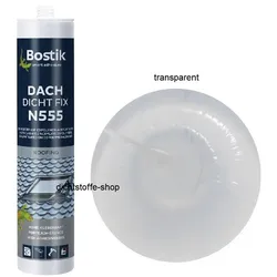 Bostik N555 Dach Dicht Fix transparent 1K Acryl Dichtstoff 300ml Kartusche